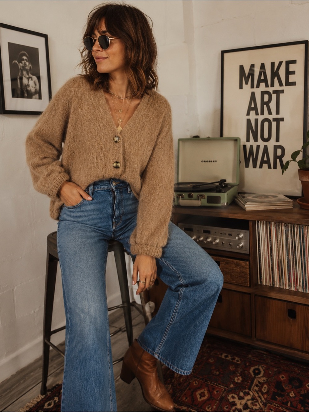 Madewell Brushed V-Neck Cardigan Sweater Heather Lapis Sold Out Online